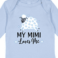 thumbnail image 4 of Inktastic My Mimi Loves Me Baby Lamb Boys or Girls Long Sleeve Baby Bodysuit, 4 of 5