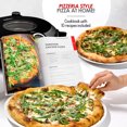 thumbnail image 7 of Virtu Electric Pizza Oven & Pizza Maker Machine, 12 Inch Pizza cooker for Kitchen Countertops up to 790°F, Black, 7 of 7