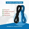 thumbnail image 4 of AME 2 Pieces Archery D Loop Rope 10 Feet Archery Bowstring Serving Thread D Loop Rope Release Material Nocking D Loop Rope String, 4 of 7