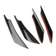 thumbnail image 3 of 4x Front Bumper Diffuser Curved Shape ,Front Bumper Diffuser ,Car Modification Front Bumper Deflector Body Spoiler for Parts Automotive Black, 3 of 10