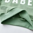 thumbnail image 5 of Baby Boy Clothes Letter Sweatshirt Crewneck Pullover Sweater Long Sleeve Shirt Fall Winter Clothes Green 0-3 Months, 5 of 6