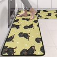 thumbnail image 2 of Kitchen Rugs Sets Of 2,Dachshund Footprint Anti Fatigue Kitchen Mat Rugs Non Slip Washable,Decorative Kitchen Floor Mats for Kitchen,Sink,Laundry,17"x47"+17"x47", 2 of 5