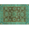 thumbnail image 1 of Ahgly Company Indoor Rectangle Abstract Turquoise Blue Modern Area Rugs, 5' x 8', 1 of 4