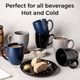 thumbnail image 2 of AmorArc 16oz Coffee Mugs Set of 6, Large Ceramic Coffee Mugs for Men, Women, Dad, Mom, Modern Coffee Mugs With Handle For Tea,Latte,Cappuccino,Cocoa. Dishwasher&Microwave Safe, Matte Multicolor, 2 of 7