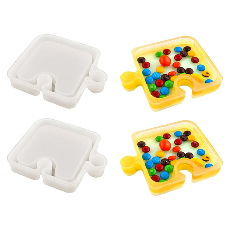 2pcs Rolling Tray Mold for Resin Silicone Tray Mold with Sides, Resin  Serving Board Mold with Edge for Resin Casting, Jigsaw - Style:Style 3; 