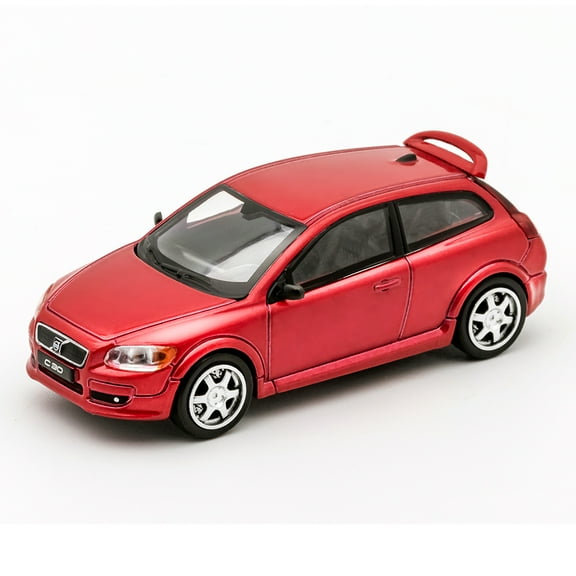 1/64 C30 Model Car Vintage Vehicle Hatchback Diecast Car Collection Toy Station Vehicle Gift For Adults With Display Case