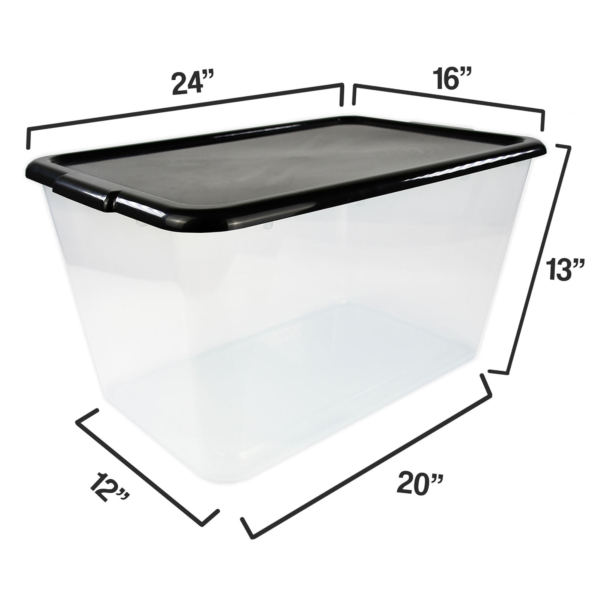 Northlight 14.5 Clear Segmented Glass Container with Lid