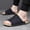 Green, variant on Men's Lace-up Matte Suede Slide Sandals