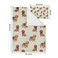 thumbnail image 5 of Dachshund Footprint Duvet Cover and Pillowcase Set for Single Bedding, Bedroom Accessories for Kids Teens, 5 of 5