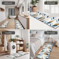 thumbnail image 5 of Multicolor Chevron Pattern Kitchen Rugs Sets Of 3,Kitchen Runner Rugs Non Skid Washable,Decorative Kitchen Floor Mats for Kitchen,Sink,Laundry,17"x30"+ 17"x47" + 17"x59", 5 of 6