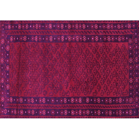 Ahgly Company Indoor Rectangle Southwestern Pink Country Area Rugs, 2' x 4'