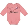 thumbnail image 3 of Inktastic Butterfly Alabama Boys or Girls Long Sleeve Baby Bodysuit, 3 of 5