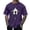 #157-Purple, variant on Ceisia Men's Easter Cross Print Loose Soft Breathable Short Sleeve Round Neck Casual T-Shirt Army Green Gifts for Father 2X