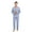 Blue, variant on Zelax Mens Cotton Pajama Set – Long Sleeve Sleepwear with Classic Button Down Design (XX-Large, Gray)