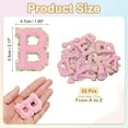 thumbnail image 2 of Uxcell 52 Paquete de Parches de Letras de Chenilla, Parches de Chenilla Autoadhesivos A-Z, Stickers de Parches Bordados para DIY Ropa de Tela, Zapatos, Bolsas, Rosa, 2 of 6