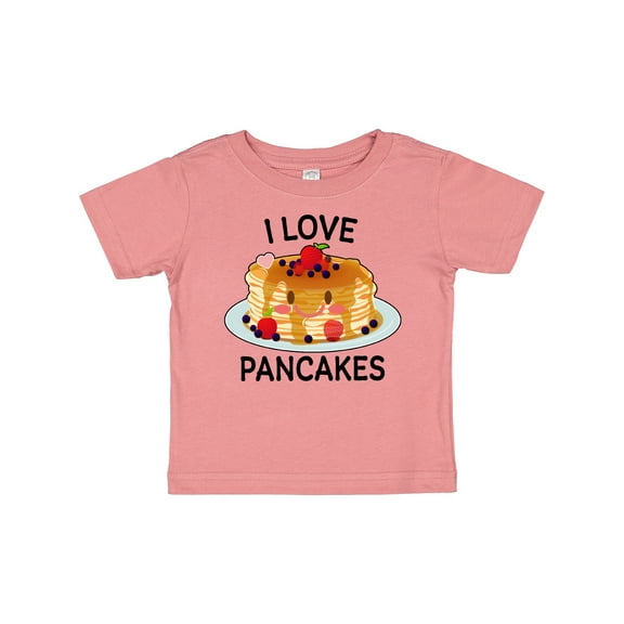 Inktastic I Love Pancakes with Cute Stack of Pancakes Boys or Girls Baby T-Shirt