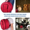 thumbnail image 5 of Mutably 13- 14 inch Snare Drum Bag Oxford Cloth Drum Gig Bag Cases Covers Backpack For Concert Storage And Transport ( Red ), 5 of 10