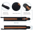 thumbnail image 4 of IPOW Wrist Wraps with Thumb Loops Adjustable 18.5" Elastic Wrsit Straps for Weight Lifting, Powerlifting, Weight Training, Bodybuilding - Injury Protection & Pain Relief, 2pcs, Orange, 4 of 7
