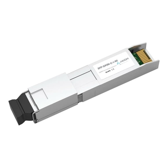Axiom Cisco SFP-GPON-C-I= Compatible - SFP (mini-GBIC) transceiver module - GPON - SC single-mode - up to 12.4 miles - 1490 / 1310 nm - for P/N: ME4600-AMX-16GPON= (New)