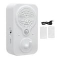 thumbnail image 2 of Voice Prompt Device, PIR Motion Detection Voice Alert Entry System Quick Alerts Sensitive  for Shop, 2 of 7