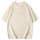 thumbnail image 1 of Blusas y camisas de manga corta con cuello redondo para hombre, blusas/camisetas casuales de verano a la moda de color liso con cuello redondo para hombre., 1 of 5
