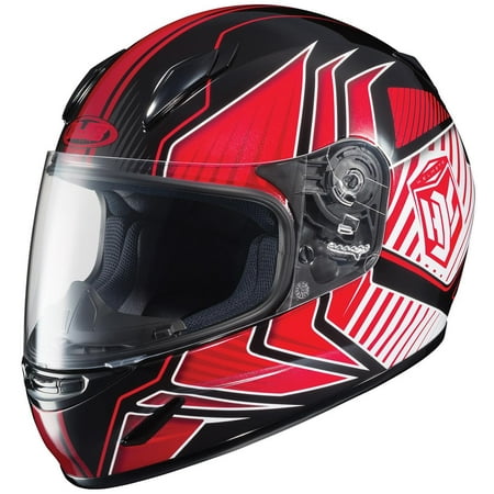 Hjc Youth Motorcycle Helmet - HJC CL-Y Redline Youth Helmet Red (MC-1) (Red, Small)