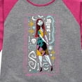thumbnail image 3 of The Nightmare Before Christmas - Sally - Toddler And Youth Girls Raglan Graphic T-Shirt, 3 of 5