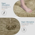 thumbnail image 4 of Walensee Shag Bath Rug, Non Slip Bath Mat for Bathroom,24"x40", Sand, Machine Wash, 4 of 9
