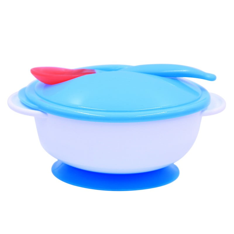 Baby feeding suction bowl set slip-resistant tableware with sensing spowr 