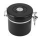 thumbnail image 5 of Recipiente de café de 1,2 L, tarro de almacenamiento con sellado de acero inoxidable, contenedor de almacenamiento de alimentos para uso doméstico, negro, 5 of 5