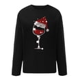 thumbnail image 4 of Sudaderas de Cuello Redondo de Navidad Para Mujer Primavera Otoño Manga Larga Impreso Suéter Top Odeerbi ODB193672, 4 of 5
