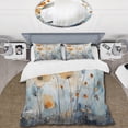 thumbnail image 2 of Designart "Orange Blue Muted botanics II" Abstract Botanicals Bedding Covert Set - Modern Orange Abstract Bed Set With 2 Shams, 2 of 6