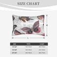thumbnail image 6 of EasygdpVintage Butterflies Polyester Fiber Double-Sided Pillowcase,Super Soft,Comfortable And Luxurious Pillowcase,Not Easy To Break Or Deform- 14"X20", 6 of 9