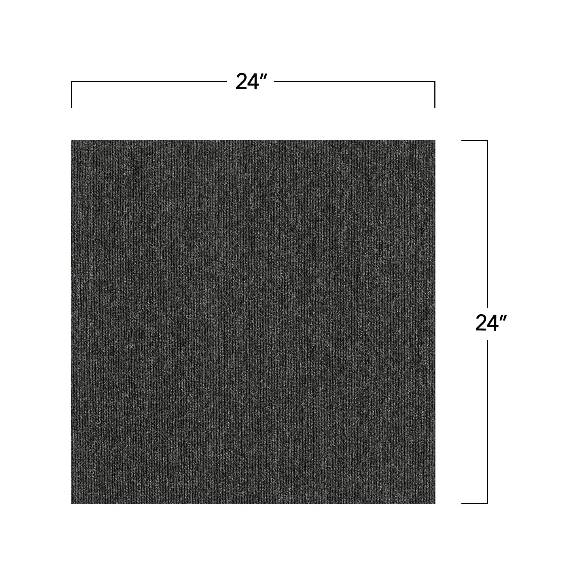 Mohawk Basics 24" x 24" Carpet Tile Sample with EnviroStrand™ PET Fiber in Smoke (1 piece)