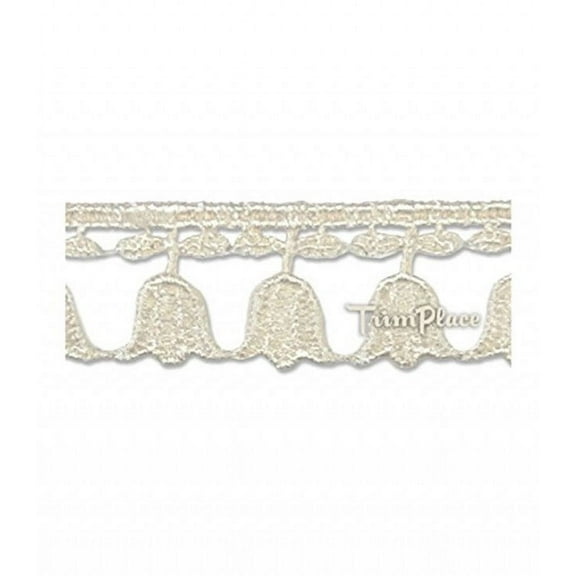 NATURAL 3/4 INCH TULIP VENICE LACE