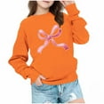 thumbnail image 4 of Miluxas Bow Sweatshirt Girls Valentine Tops Long Sleeve Crew Neck Pullover Tops Cute Love Print Casual Sweatshirts, 4 of 7
