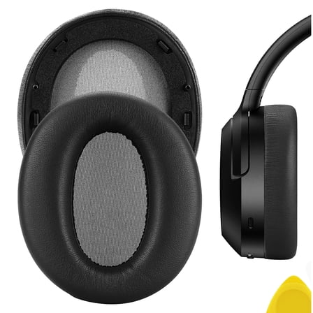 Geekria QuickFit Replacement Ear Pads for Edifier W820NB Headphones Ear Cushions, Repair Parts (Black)