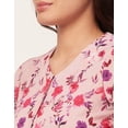 thumbnail image 5 of Moomaya Sleepwear, Printed Cotton Night Dress For Women, Short Sleeve Lounge Shirt, 5 of 9