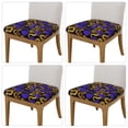 thumbnail image 2 of Balery Golden Snake And Purple Rose Stretch Couch Cushion Covers, Individual Sofa Cushion Covers, Soft Chair Sofa Seat Cushion Slipcover with Elastic Bottom Milk Silk-16.9in, 2 of 9