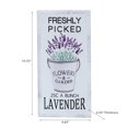thumbnail image 2 of IH Casa Decor Metal Wall Signe Lavande Fraîchement Cueilli, 2 of 3