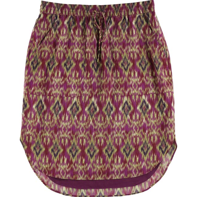Ralph Lauren - Falda acampanada estampada para mujer, color morado, pequeña
