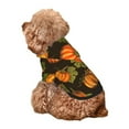 thumbnail image 5 of Fotbe Orange Pumpkin Print Small Dog Sweater Hoodies Pet Grey Hooded Soft Fleece Sweatshirts with Pocket Fall Winter Puppy Cat Sweaters Warm Clothes-Medium, 5 of 7
