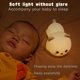 thumbnail image 4 of Linda lámpara de silicona con forma de gato blando con control remoto, luz nocturna de animales Kawaii para mujeres y niñas, luz nocturna de conejo decorativa LED para dormitorio d, 4 of 5