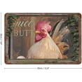 thumbnail image 2 of Retro Iron Hanging Plate Nice Butt Chicken Vintage Metal Tin Sign Iron Painting for Bathroom Home Bar Coffee Kitchen Wall Decor Toilet Posters Rustic Wall Art Housewarming Gift 12"x8", 2 of 8