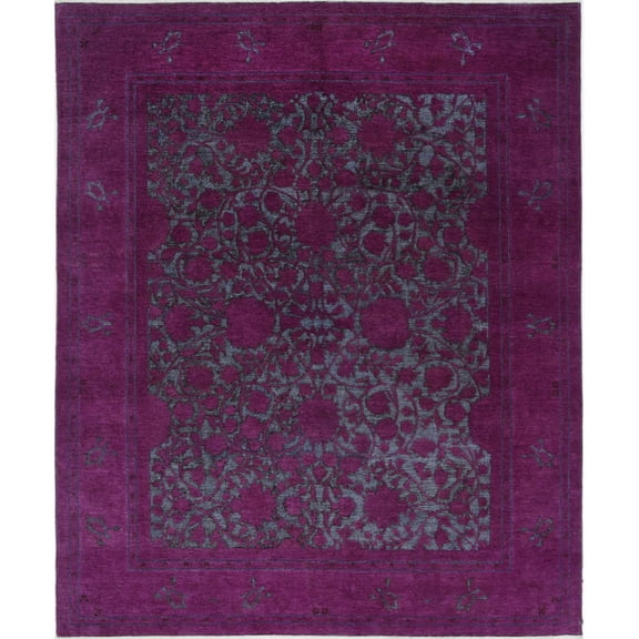 Hand Knotted Onyx Wool Rug - 7'10'' x 9'5''