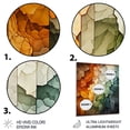 thumbnail image 3 of Designart "Earthy Euphony Hardedge Art wall decor IV" Hard Edge Painting Metal Wall Art, 3 of 5