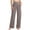 Coffee, variant on Patlollav Womens Solid Color Fashionable and Comfortable Wide Leg Straight Yoga Pants Tummy Control