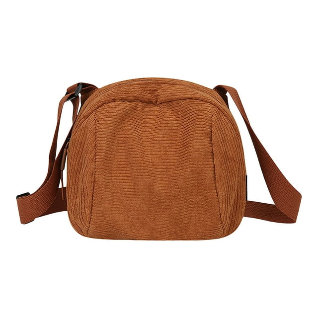Bolso Bandolera de Pana, Bolso Casual de Hombro para Mujer con Correa Ajustable, Bolso de Gran Capacidad, Tote para el Día a Día con Bolsillos Interiores, Bolso para el Transporte y Viajes.