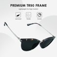 thumbnail image 3 of LifeArt 2 Pack Vintage Round Sunglasses for Men and Women UV400 Protection Outdoor Shades with Purple+Colorful +2.75 Magnification Frame, 3 of 6