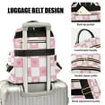 thumbnail image 3 of FORMRS Mini Backpack Purse for Women Travel Daypack Casual Shoulder Bag, Pink Checkered Heart, 3 of 7